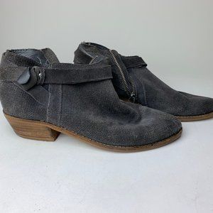 Dolce Vita DV Woman's Gray Suede Brush Side Zipper